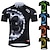 cheap Cycling Clothing-21Grams® Men&#039;s Cycling Jersey Short Sleeve Graphic Gear Bike Mountain Bike MTB Road Bike Cycling Jersey Green Black Blue Breathable Quick Dry Back Pocket Polyester Sports Clothing Apparel / Athletic