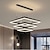 levne Závěsná světla-80 cm závěsné svítidlo LED vrstvený lustr moderní jednoduchý čtvercový nordic ložnice obývací pokoj jídelní lampa