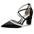 cheap Wedding Shoes-Women&#039;s Wedding Shoes Pumps Valentines Gifts Party Wedding Heels Bridal Shoes Bridesmaid Shoes Imitation Pearl Sparkling Glitter Chunky Heel Pointed Toe Elegant Luxurious Satin Cross Strap Wine Black