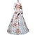 cheap Historical &amp; Vintage Costumes-Rococo Renaissance Ball Gown Vintage Dress Dress Party Costume Masquerade Prom Dress Floor Length Princess Women&#039;s Ball Gown Carnival Performance Wedding Dress