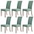 tanie Pokrowiec na krzesło do jadalni-6 szt. Wodoodporne pokrowce na krzesła do jadalni, elastyczny pokrowiec na krzesło, żakardowy elastan pokrowce ochronne na krzesła narzuty na siedzenia z gumką do jadalni, ślub
