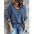 cheap Basic Women&#039;s Tops-Women&#039;s  V-neck Pocket Mid-sleeve Tops Shirt