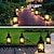 cheap Pathway Lights &amp; Lanterns-Outdoor LED Solar Plant Star Lights Retro Lantern Night Light Waterproof Hanging Solar Lamp for Garden Terrace Wedding Party Holiday Seaside Party Outdoor Courtyard Decoration 1pc
