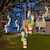 billige Solstrengelys-utendørs vanntett LED solenergi vindklokke lys stjerne elg gresskar ønskeflaske vindklokke lys 7 farge skiftende hagelys balkong landterrasse utendørs ferie jule bryllupsfest dekorasjon