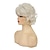 baratos peruca mais velha-perucas cinzentas encaracoladas curtas para mulheres em camadas peruca de cabelo sintético macio resistente ao calor cosplay de halloween