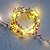 זול חוט נורות לד-5 מ&#039; עלה קיסוס led פיות מחרוזת אורות חוט נחושת לחתונה שולחן יער חג המולד תאורת קישוט מסיבת בית אא סוללה