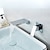 Недорогие Настенный монтаж-Водопад настенный смеситель для раковины ванной комнаты матовый черный, сплошной латунный смеситель для раковины с одной ручкой однорычажный смеситель для унитаза черное золото хром