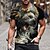 cheap Men&#039;s 3D-Men&#039;s Unisex T shirt Tee Graphic Prints Animal 3D Print Crew Neck Street Daily Short Sleeve Print Tops Casual Designer Big and Tall Sports Gray / Summer