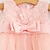cheap Dresses-Kids&#039; Girls Flower Sweet Party White Pink Solid Colored Layered Mesh Sleeveless Cotton Polyester Dress White 2-8 Years