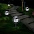 Недорогие Подсветки дорожки и фонарики-4 шт., уличные фонари для дорожки, солнечные садовые уличные светодиодные газонные светильники, водонепроницаемые дорожки, праздничное украшение, ландшафтное освещение, дворовая лампа