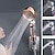 billige Hånddusj-dusjhode høytrykk 3-funksjons spa dusjhode med bryter på/av-knapp filter badekar hode vannbesparende dusjbad