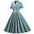 cheap 1950s-Retro Vintage 1950s Vacation Dress Flare Dress Women&#039;s Plaid / Check Checkered Gingham Fit &amp; Flare Christmas Tea Party Casual Daily Dress