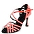 ieftine Pantofi Dans Latin-Pentru femei Încălțăminte latină Pantofi Salsa Pantofi De Dans Performanță Interior Sandale de cristal Călcâi Pantofi vârf deschis Buclă Cureaua de legătură Adulți Migdală Negru Rosu