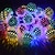 billige LED-kædelys-marokkansk bold udendørslys solcellelys 5/7/10m 20/30/50leds globe fe lys lanterne multifarvet varm hvid hvid rgb til udendørs havehave gårdhave gårdhave juletræsfest