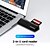 cheap Card Reader-Lenovo Memory Card Reader 5Gbps USB 3.0 Card Reader 2 in 1 SD TF Memory Cards Adapter High Speed Card Reader for Computer Laptop Support 2TB D204