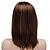 cheap Synthetic Wig-Brown Wigs for White Women Short Wavy Brown Mixed Blonde Bob Hair Wig with Bangs Natural Cute Synthetic Wigs for Daily Party with Wig Net DC016