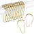 cheap Shower Curtains Top Sale-Set of 12 Stainless Steel Shower Curtain Hooks Rings Shower Curtain Rings and Hooks for Bathroom Shower Rods Curtains