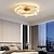 זול אורות תקרה ומאווררים-60 ס&quot;מ אור תקרה בסגנון נורדי לד קריסטל נחושת סלון מודרני 220-240v