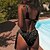 cheap Bikini Sets-Women&#039;s Swimwear Bikini 2 Piece Normal Swimsuit Open Back Printing Gradient Color Black V Wire Bathing Suits New Vacation Fashion / Sexy / Modern / Padded Bras