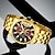 お買い得  クォーツ腕時計-MINI FOCUS 男性 クォーツ 防水 ストップウォッチ 夜光計 日にち 合金 腕時計