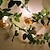Недорогие LED ленты-солнечные светодиодные гирлянды на открытом воздухе роза из ротанга сказочный свет 2.3 м 20 светодиодов ip65 водонепроницаемый свадебный сад рождественская вечеринка гирлянда наружное украшение патио