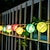 abordables Tiras de Luces LED-Guirnalda de luces solares para exteriores, resistente al agua, 3m, 20led, luces decorativas multicolor para patio, jardín, boda, fiesta, camping, decoración de dormitorio