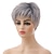 cheap Older Wigs-Pixie Cut Wigs Short Hair Wig European And American Women&#039;s Fashion Mixed Color Bangs Chemical Fiber Headgear Wig  For Daily Party