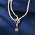preiswerte Halsketten-1 Stück Kragen Lange Halskette For Damen Perlen Weiß Partyabend Strasse Geschenk Künstliche Perle Aleación Glasperlen Kostbar / Perlenkette