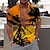 tanie męskie koszule hawajskie z klapami-Męskie Koszula Koszula z grafiką Koszula Aloha Liście Wieczorne Czarny Biały Żółty Rumiany róż Niebieski Nadruk Na zewnątrz Ulica Krótki rękaw Nadruk Przycisk w dół Odzież Moda Designerskie Codzienny