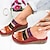 cheap Women&#039;s Sandals-Women&#039;s Sandals Boho Bohemia Beach Wedge Sandals Outdoor Slippers Outdoor Daily Beach Color Block Summer Spring Wedge Heel Open Toe Classic Casual Faux Leather Loafer White Red Blue