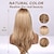 preiswerte Trendige synthetische Perücken-Haircube lange blonde Perücken für Frauen, geschichtete Kunsthaarperücke für die tägliche Party, Weihnachtsfeier-Perücken, Barbiecore-Perücken
