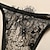 זול הלבשה תחתונה סקסית-בגדי ריקוד נשים הלבשה תחתונה סקסית סטים 3 חלקים צבע אחיד חם לראות דרך בית ספנדקס רצועות ללא שרוולים גב חשוף אביב קיץ שחור אודם / מחשוף V / תחרה
