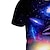 abordables t-shirts 3d pour garçon-T-shirt Garçon Enfants Manche Courte 3D effet Galaxie Bleu Enfants Hauts Printemps Eté Actif Sportif Mode Extérieur du quotidien Standard 3-12 ans