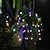 billige LED-stringlys-utendørs solstrenglys 2stk 1stk 8 modeller kirsebærblomst 6,5m 30 led solstrengslampe til hagedekorasjon 5m 20 lysdioder vanntett julefest eventyrlys utendørs sollampe