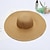 Χαμηλού Κόστους Καπέλα για Πάρτι-Καπέλο Ντέρμπι Καπέλα Άχυρο Ψάθινο καπέλο Καπέλο ηλίου Causal Αργίες Παραλία Πεπαλαιωμένο Στυλ Κομψό Με Πλισέ Καθαρό Χρώμα Ακουστικό Καπέλα