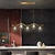 abordables Lustres-81 cm lustre de style nordique led suspension cuivre finitions peintes salon moderne salle à manger restaurant 220-240v