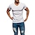 tanie Męskie koszulki casual-Męskie Podkoszulek Koszule odprowadzające wilgoć Równina W serek Ulica Codzienny Krótki rękaw Odzież Moda Klasyczny Wygodny Duży i wysoki