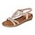 cheap Women&#039;s Sandals-Women&#039;s Sandals Outdoor Beach Flat Sandals Plus Size Summer Flat Heel Vintage Elegant Casual Loafer Satin Silver Black Pink