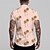 abordables Plantes tropicales-Homme Cocotier Chemise Chemise hawaïenne Chemise graphique Chemise Aloha Manche Courte Chemise Col rabattu Extérieur Plein Air Print Blanche Rose Claire Rouge Bleu Vert Imprimer Bouton bas Vêtement