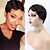 cheap Human Hair Capless Wigs-Short Finger Wave Cheap Wigs For Women Pixie Cut Wig Remy Real Hair Pixie Cut Wig Short Human Hair Wigs Machine Made Mix Color 1B# 30# 27# 99J# 350#