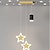 cheap Pendant Lights-90 cm Nordic Style Pendant Light LED Metal Projecter Light Sky Star Bedroom Children&#039;s Room