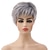 cheap Older Wigs-Pixie Cut Wigs Short Hair Wig European And American Women&#039;s Fashion Mixed Color Bangs Chemical Fiber Headgear Wig  For Daily Party
