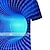 abordables Camisetas y camisas-Niños Chico Camiseta Bloque de color Impresión 3D Manga Corta Activo Verano Azul Piscina