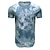 billige basic t-shirts-Herre T-shirt Kortærmet Rund hals Sommer Batikfarvet Mode Klassisk Bekvem Gade Afslappet Sport Sort Blå Dusty Blue Top T-shirt til mænd