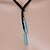 cheap Necklaces-1pc Pendant Necklace Necklace Women&#039;s Street Gift Beach Blue Handmade Leather Stone Lucky