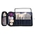 baratos Malas de Viagem-Bolsa de escova de maquiagem portátil organizadora de escova de maquiagem para viagem pode conter 20 escovas bolsa de cosméticos escova de maquiagem suporte de bolsa para mulher (única bolsa)