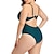 cheap Women&#039;s Swimwears-Women&#039;s Swimwear One Piece Monokini Bathing Suits Plus Size Swimsuit Open Back Mesh High Waisted Pure Color Green Black Wine Royal Blue Red Strap Bathing Suits New Vacation Fashion / Modern