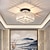 abordables Luces de techo y ventiladores-Plafones de 23cm led cristal pasillo luz porche cuadrado metal pintado acabados moderno 220-240v