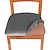levne Potah na jídelní židli-2 ks sametové potahy sedadel na jídelní židle černý bílý potah, strečový potah na jídelní polštář, odnímatelný omyvatelný chránič nábytku se zavazováním