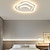 abordables Luces de techo-Luz de techo moderna de 50/60 cm, lámpara led para pasillo, lámpara de estudio creativa para dormitorio, lámpara de techo de arte cálido